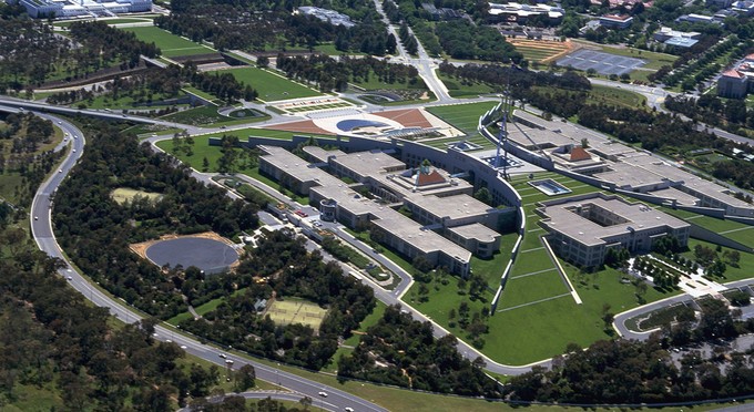 Parliament House - &nbsp;-&nbsp;aerial gardens parks icon aerial icon