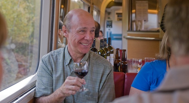 A glass of red