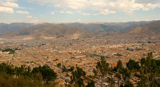 View across Cusco city